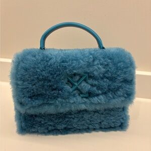 Authentic Off-White Blue Merino Jitney 1.4 Bag